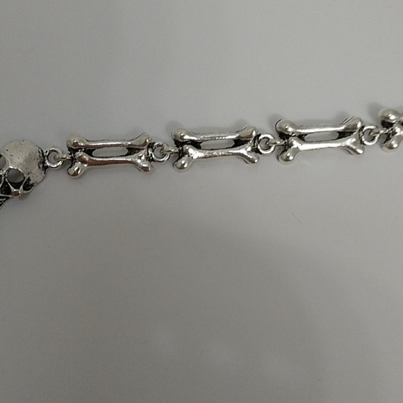 New 3D Skeleton Pirate Bone Dangle Necklace - Picture 7 of 8